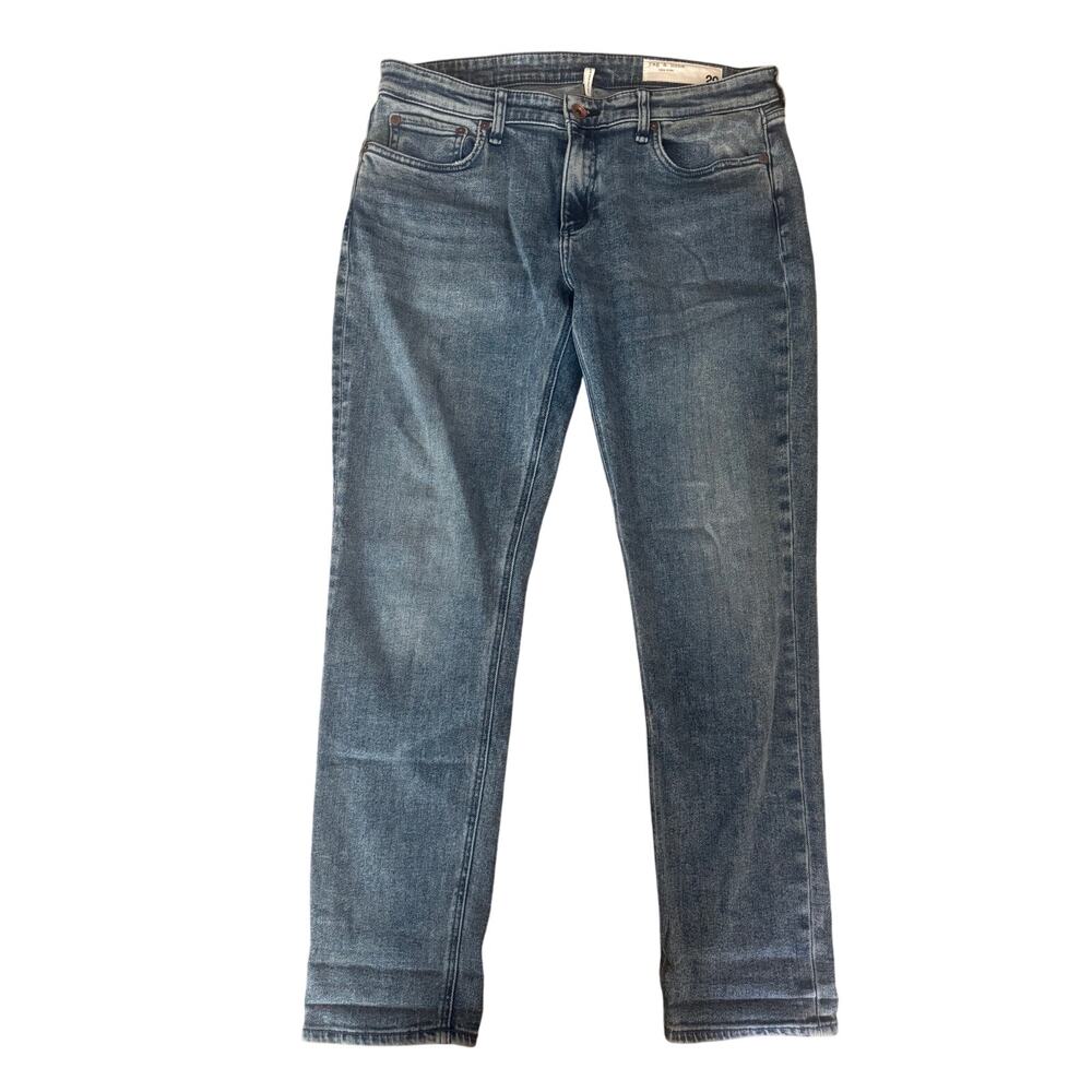rag & bone | Medium Rinse Dre Low-Rise Slim Boyfriend Jeans | Size 29